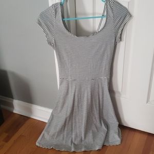 Black & white skater dress